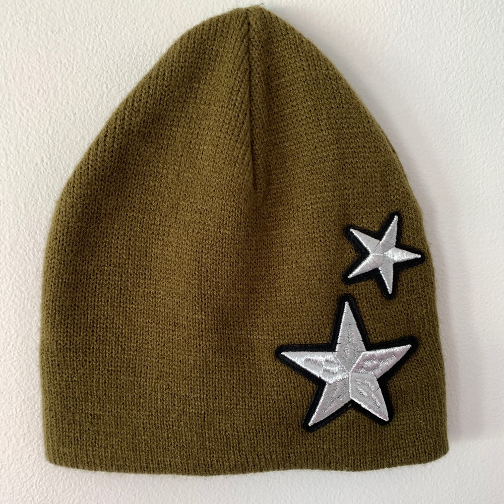 Rebecca Minkoff silver stars beanie